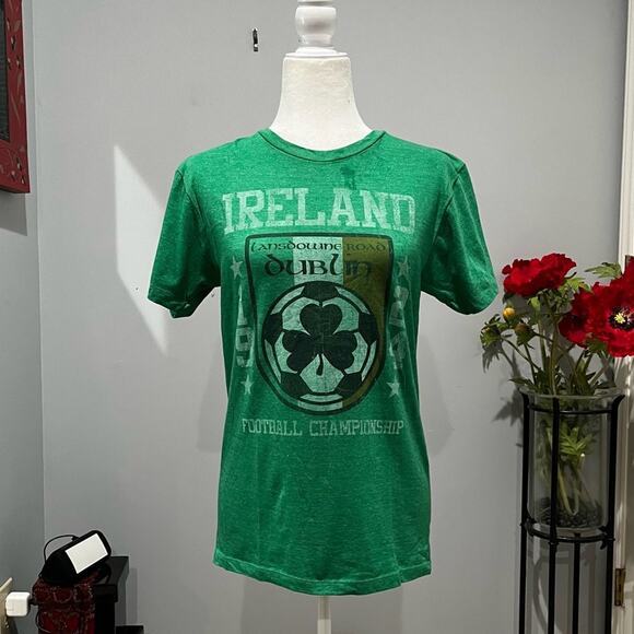 NEW Unitas Ireland Lansdowne Road Dublin Football Championship Soccer T Shirt S - Picture 1 of 13